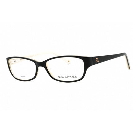 Banana Republic Women's Eyeglasses - Black Horn Rectangular Full Rim | Buffy 0JPZ 00 ,