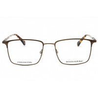 Banana Republic Men's Eyeglasses - Light Brown Metal Square Full Rim | WES 0TUI 00 ,