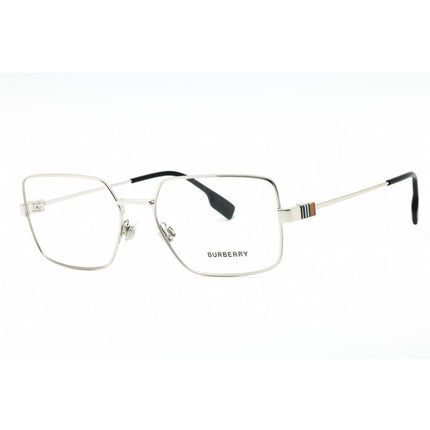 Burberry Men's Eyeglasses - Silver Metal Square Shape Full Rim Frame | 0BE1380 1005 ,