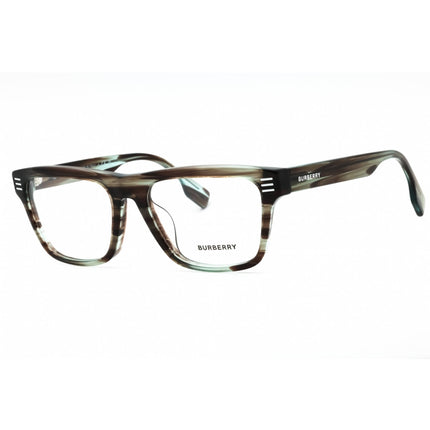 Burberry Men's Eyeglasses - Transparent Green Horn Plastic Square | 0BE2387F 4098 ,