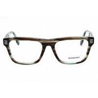 Burberry Men's Eyeglasses - Transparent Green Horn Plastic Square | 0BE2387F 4098 ,