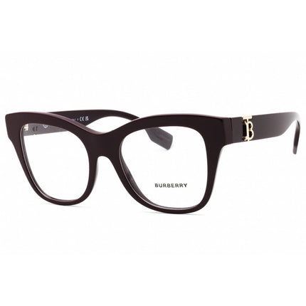 Burberry Women's Eyeglasses - Black/Gold Plastic Cat Eye Full Rim Frame | 0BE2388 3979 ,