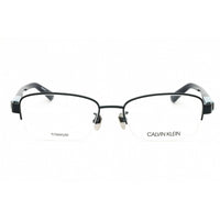 Calvin Klein Unisex Eyeglasses - Shiny Navy Titanium Rectangular Frame | CK18300A 410 ,