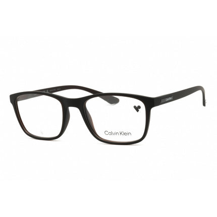 Calvin Klein Men's Eyeglasses - Matte Crystal Brown Square Shape Frame | CK19571 210 ,