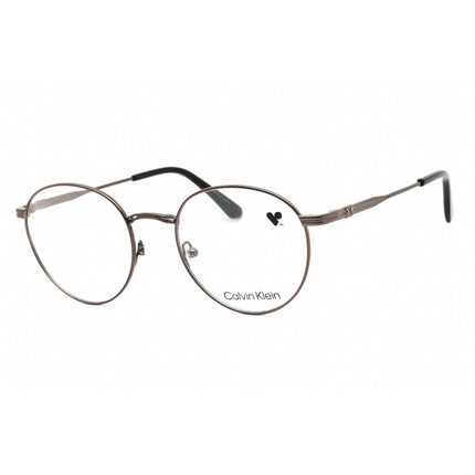 Calvin Klein Unisex Eyeglasses - Gunmetal Metal Round Full Rim Frame | CK22117 009 ,