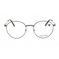 Calvin Klein Unisex Eyeglasses - Gunmetal Metal Round Full Rim Frame | CK22117 009 ,