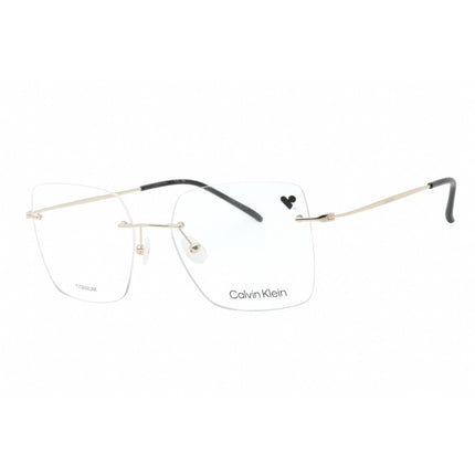 Calvin Klein Unisex Eyeglasses - Black Titanium Square Rimless Frame | CK22125TC 001 ,