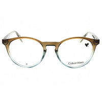 Calvin Klein Unisex Eyeglasses - Khaki/Azure Round Shape Full Rim Frame | CK23549 342 ,