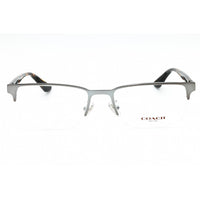 Coach Men's Eyeglasses - Gunmetal Metal Rectangular Half Rim Frame | 0HC5158 9004 ,
