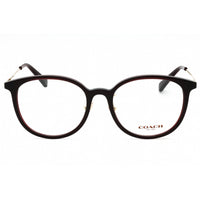 Coach Women's Eyeglasses - Transparent Dark Burgundy Plastic Round | 0HC6160D 5424 ,