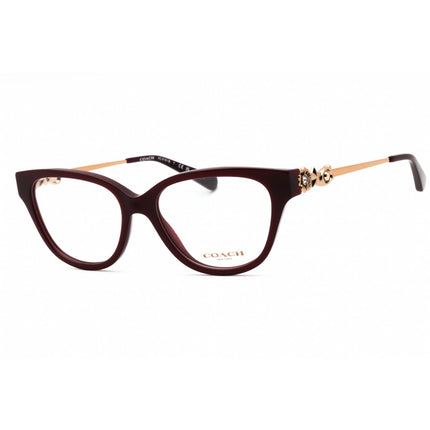 Coach Women's Eyeglasses - Solid Oxblood Plastic Cat Eye Full Rim | 0HC6161B 5479 ,