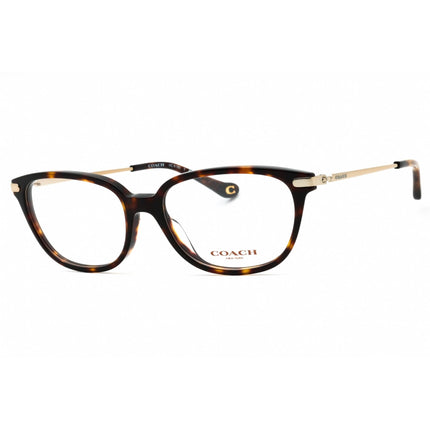 Coach Women's Eyeglasses - Dark Tortoise Plastic Oval Full Rim Frame | 0HC6185 5120 ,