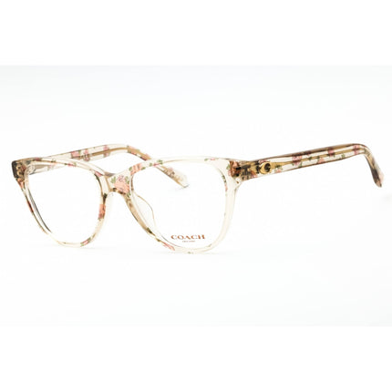 Coach Women's Eyeglasses - Transparent Brown Plastic Cat Eye Full Rim | 0HC6202U 5771 ,