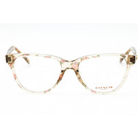 Coach Women's Eyeglasses - Transparent Brown Plastic Cat Eye Full Rim | 0HC6202U 5771 ,