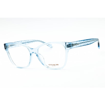 Coach Women's Eyeglasses - Transparent Blue Plastic Cat Eye Full Rim | 0HC6207U 5740 ,