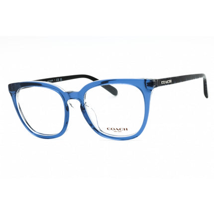 Coach Women's Eyeglasses - Transparent Blue Plastic Square Full Rim | 0HC6222F 5787 ,