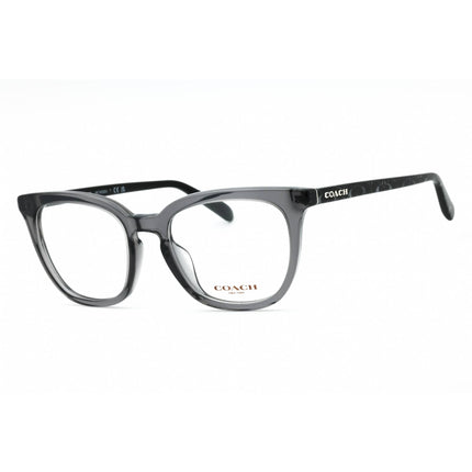 Coach Women's Eyeglasses - Transparent Grey Plastic Cat Eye Full Rim | 0HC6222U 5785 ,