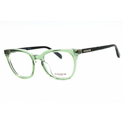 Coach Women's Eyeglasses - Transparent Grasshopper Green Full Rim | 0HC6222U 5786 ,