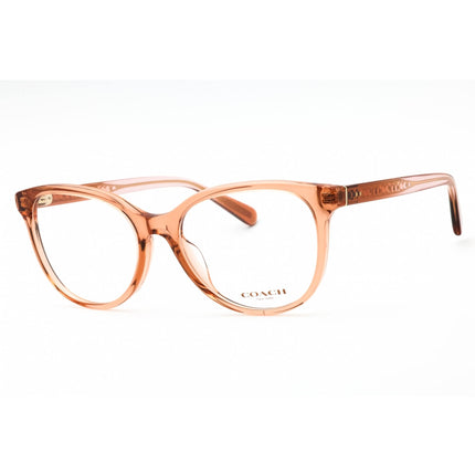 Coach Women's Eyeglasses - Transparent Saddle Orange Cat Eye Frame | 0HC6236U 5822 ,