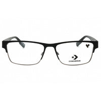 Converse Men's Eyeglasses - Matte Black Metal Rectangular Full Rim Frame | CV3008 001 ,