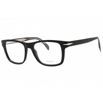 David Beckham Men's Eyeglasses - Black Silver Plastic Square Frame | DB 1073 0BSC 00 ,