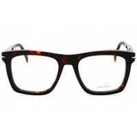 David Beckham Men's Eyeglasses - Red Havana Plastic Square Full Rim | DB 7020 00UC 00 ,