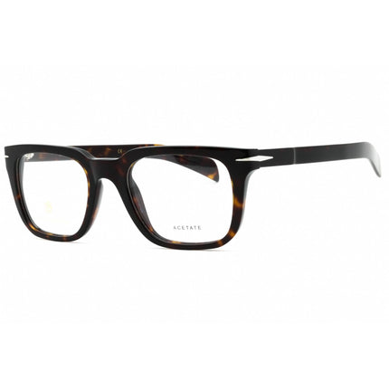 David Beckham Men's Eyeglasses - Havana Plastic Square Full Rim | DB 7070 0086 00 ,