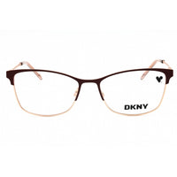 Dkny Women's Eyeglasses - Burgundy/Rose Gold Metal Cat Eye Full Rim Frame | DK1028 650 ,