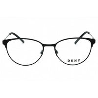 Dkny Women's Eyeglasses - Black Metal Oval Full Rim Frame Clear Demo Lens | DK1030 001 ,