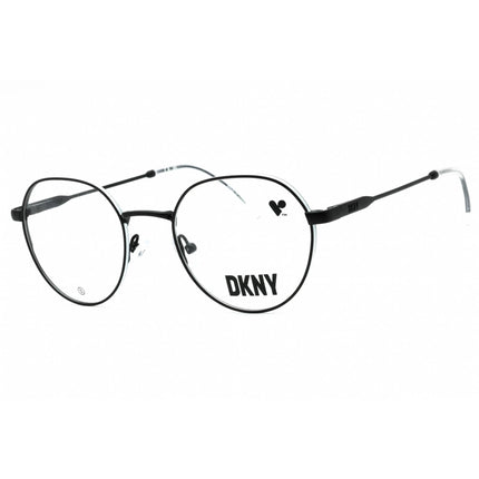 Dkny Women's Eyeglasses - Matte Black Metal Round Shape Full Rim Frame | DK1032 001 ,