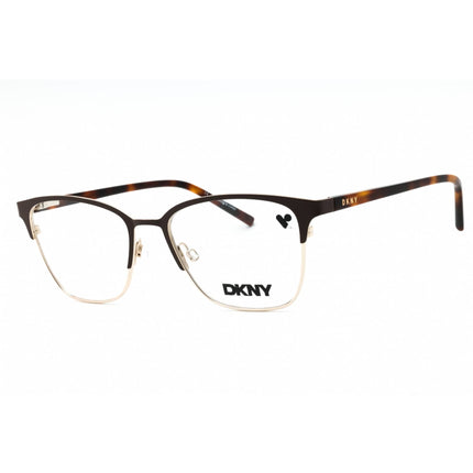 Dkny Women's Eyeglasses - Brown Metal Rectangular Shape Full Rim Frame | DK3002 210 ,