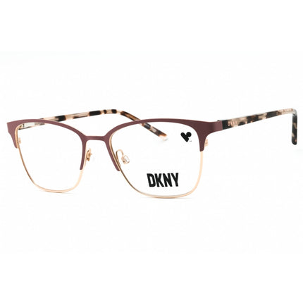 Dkny Women's Eyeglasses - Mauve Metal Rectangular Shape Full Rim Frame | DK3002 608 ,