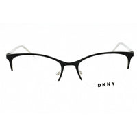 Dkny Women's Eyeglasses - Black Cat Eye Half Rim Frame Clear Demo Lens | DK3006 001 ,