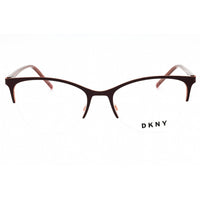 Dkny Women's Eyeglasses - Burgundy Metal Cat Eye Shape Half Rim Frame | DK3006 650 ,