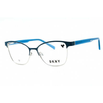 Dkny Women's Eyeglasses - Blue Teal/Silver Metal Cat Eye Full Rim Frame | DK3007 430 ,
