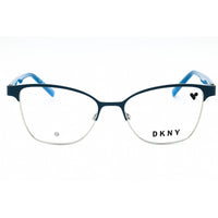 Dkny Women's Eyeglasses - Blue Teal/Silver Metal Cat Eye Full Rim Frame | DK3007 430 ,