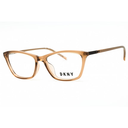 Dkny Women's Eyeglasses - Brown Crystal Injected Propionate Cat Eye Frame | DK5036 210 ,
