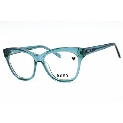 Dkny Women's Eyeglasses - Smoke/Teal Laminate Acetate Square Full Rim | DK5049 430 ,