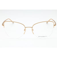 Dkny Women's Eyeglasses - Gold Cat Eye Half Rim Frame Clear Demo Lens | DO1004 717 ,