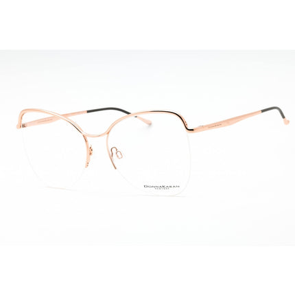 Dkny Women's Eyeglasses - Rose Gold Metal Butterfly Shape Half Rim Frame | DO1005 780 ,