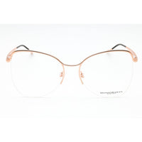 Dkny Women's Eyeglasses - Rose Gold Metal Butterfly Shape Half Rim Frame | DO1005 780 ,
