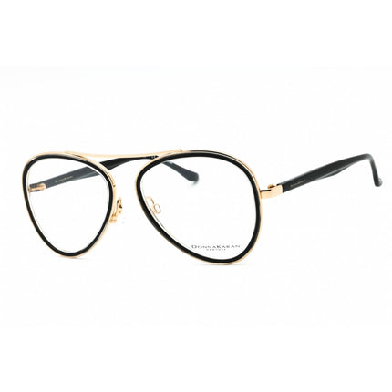 Dkny Women's Eyeglasses - Black Crystal Metal Aviator Full Rim Frame | DO5006 002 ,