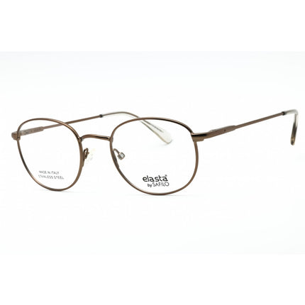 Elasta Men's Eyeglasses - Light Brown Metal Oval Shape Full Rim Frame | 7226 0TUI 00 ,