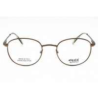 Elasta Men's Eyeglasses - Light Brown Metal Oval Shape Full Rim Frame | 7226 0TUI 00 ,