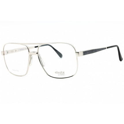 Elasta Men's Eyeglasses - Grey Silver Metal Aviator Shape Full Rim Frame | E 3055 L32 ,