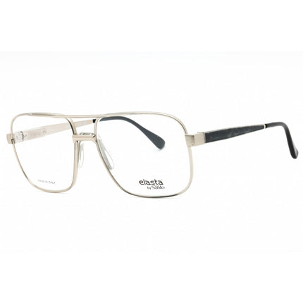 Elasta Men's Eyeglasses - Grey Silver Metal Aviator Full Rim Frame | E 3055 0L32 00 ,