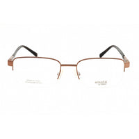 Elasta Men's Eyeglasses - Light Brown Metal Rectangular Half Rim | E 3126 0TUI 00 ,