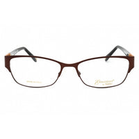 Emozioni Women's Eyeglasses - Brown Metal Rectangular Full Rim Frame | EM 4387 009Q 00 ,