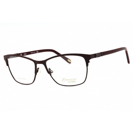 Emozioni Women's Eyeglasses - Burgundy Metal Cat Eye Full Rim Frame | EM 4392 0LHF 00 ,