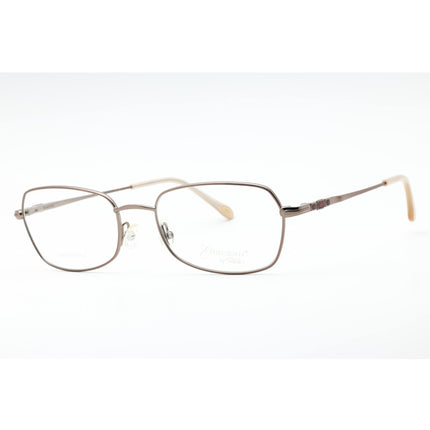 Emozioni Women's Eyeglasses - Peach Pink Metal Rectangular Full Rim | EM 4404 06F3 00 ,